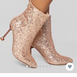 Rose Gold booties